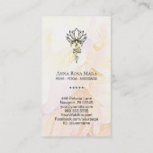 *~* Lotus Ombre Yoga Nirvana Sacred Geometry Visitekaartje (Achterkant)