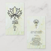 *~* Lotus Ombre Yoga Sacred Geometry Nirvana Visitekaartje (Voorkant / Achterkant)