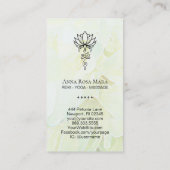 *~* Lotus Ombre Yoga Sacred Geometry Nirvana Visitekaartje (Achterkant)