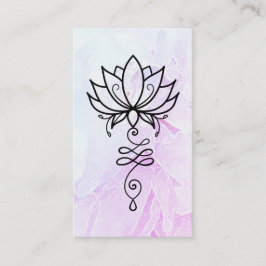 *~* Lotus. Ombre Yoga Sacred Geometry Nirvana Visitekaartje