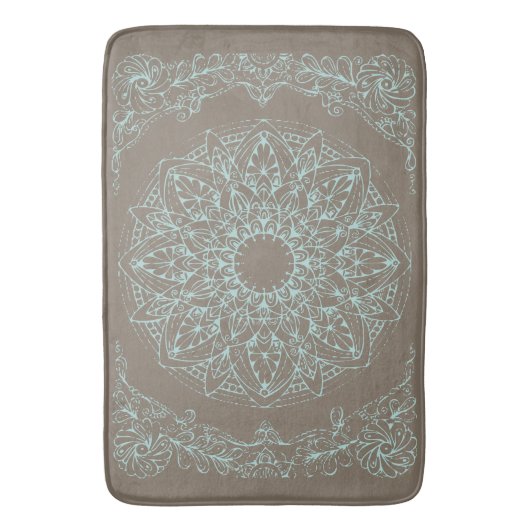 Lotus on the Beach - Bathmat Badmat (Voorkant Verticaal)