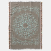 Lotus on the Beach - Throw Blanket Deken (Voorkant Verticaal)
