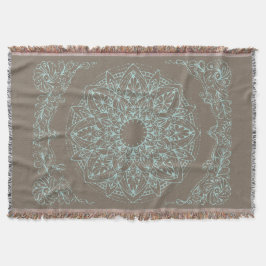 Lotus on the Beach - Throw Blanket Deken