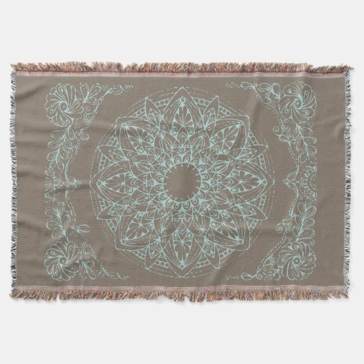 Lotus on the Beach - Throw Blanket Deken (Voorkant)