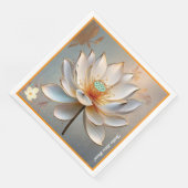 "Lotus ontvouwen" Servet (Hoek)