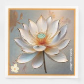 "Lotus ontvouwen" Servet (Voorkant)