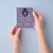 Lotus Ontwaken | Hamsa Hand Ontwerp Flyer (Hand)