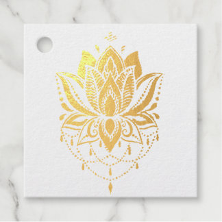 Lotus-ontwerp Bedankjes Labels