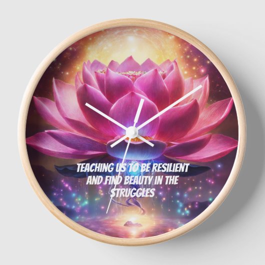 LOTUS ontwerp wandklok (Voorkant)