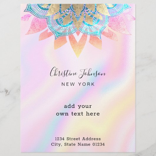 lotus pastel coconto beauty professional flyer (Voorkant)