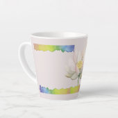 Lotus Pastel Latte Mok – sereen en elegant design (Linkerhoek)