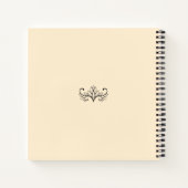 ** Lotus Pastel Roze Peach Universum Goud AP3 Notitieboek (Achterkant)