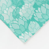 Lotus patroon 2 fleece deken (Hoek)