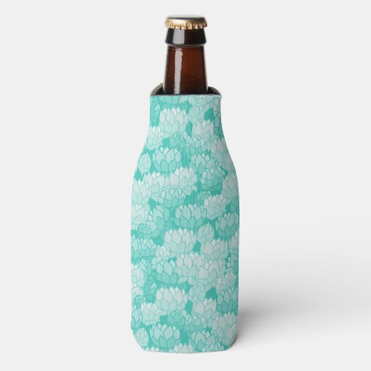 Lotus patroon 2 flesjeskoeler (Fles Voorkant)