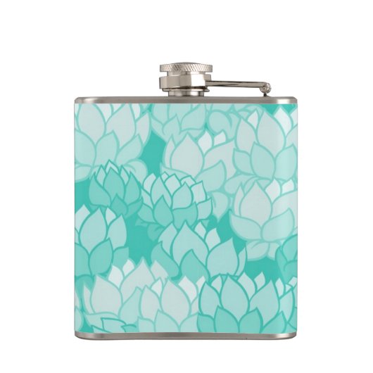 Lotus patroon 2 heupfles (Achterkant)