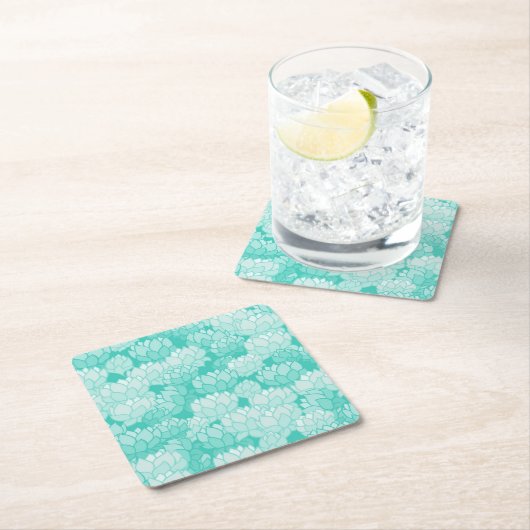 Lotus patroon 2 kartonnen onderzetters (Insitu)