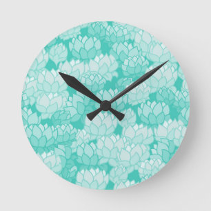 Lotus patroon 2 ronde klok