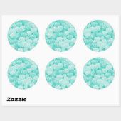Lotus patroon 2 ronde sticker (Vel)