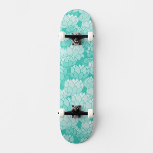 Lotus patroon 2 skateboard (Voorkant)