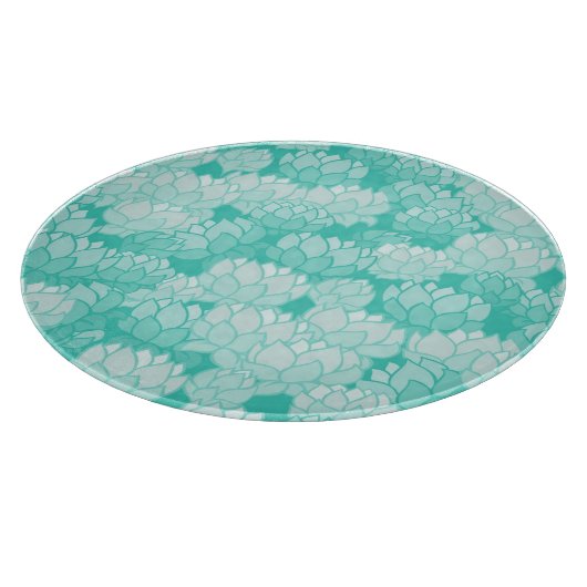 Lotus patroon 2 snijplank (Hoek)