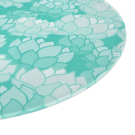 Lotus patroon 2 snijplank (Hoek)