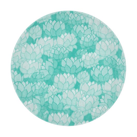 Lotus patroon 2 snijplank (Voorkant)