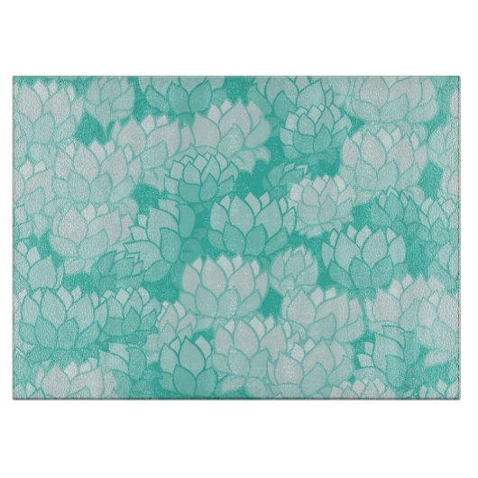 Lotus patroon 2 snijplank (Voorkant)