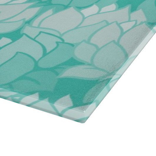 Lotus patroon 2 snijplank (Hoek)