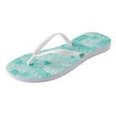 Lotus patroon 2 teenslippers (Schuin)
