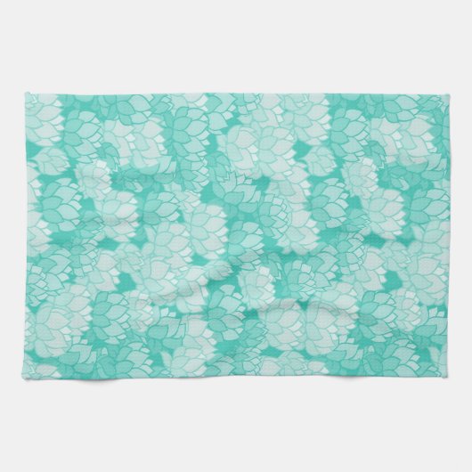 Lotus patroon 2 theedoek (Horizontaal)