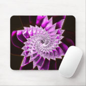Lotus Pattern Glass Art 1A Mousepad Muismat (Met muis)