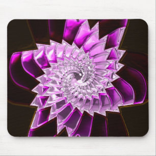 Lotus Pattern Glass Art 1A Mousepad Muismat