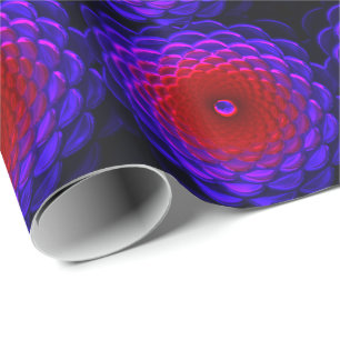Lotus Pattern Glass Art 3B Wrapping Paper Cadeaupapier