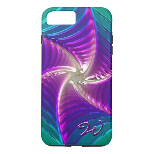 Lotus Pattern Glass Art 5A iPhone 7 Hoesje (Achterkant)