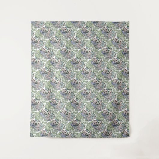 Lotus Pattern tapestries Wandkleed (Voorkant)