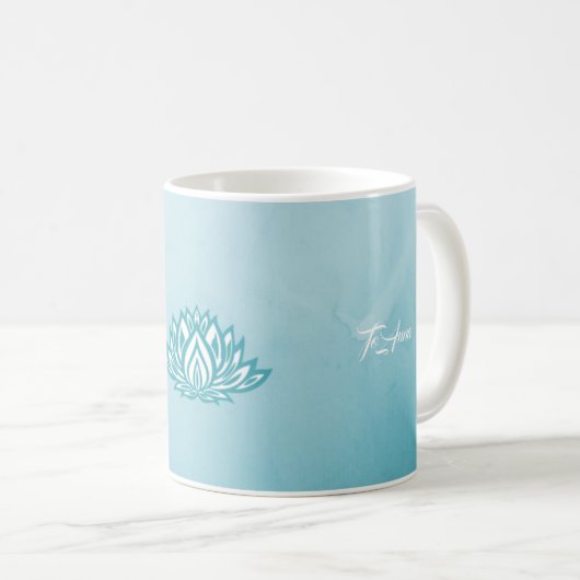 Lotus Personalized Quotes Koffiemok (Voorkant rechts)