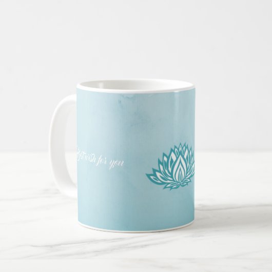 Lotus Personalized Quotes Koffiemok (Voorkant links)