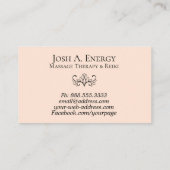 *~* Lotus Pink Galaxy Lavender Nebula Universe Visitekaartje (Achterkant)