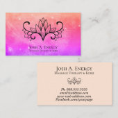 *~* Lotus Pink Galaxy Lavender Nebula Universe Visitekaartje (Voorkant / Achterkant)