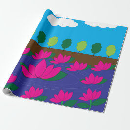 Lotus Pink Lotus Flower Cadeaupapier