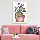 Lotus Plant Canvas Afdruk (Insitu (Woonkamer))