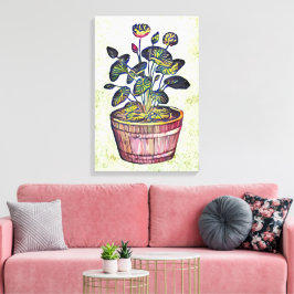 Lotus Plant Canvas Afdruk