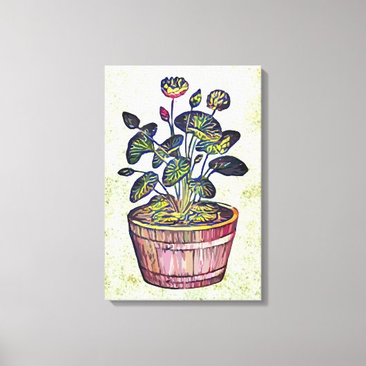 Lotus Plant Canvas Afdruk (Voorkant)