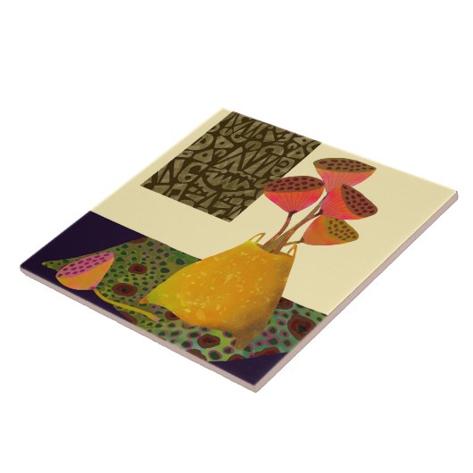 Lotus Pod Ceramic Kitchen Tegel Tegeltje (Zijkant)