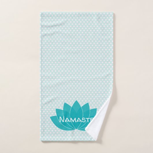 Lotus Polka Dot Yoga Exercise Hand Towel Handdoek (Handdoek)