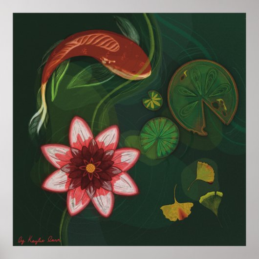 Lotus Pond Poster (Voorkant)