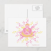 Lotus pose briefkaart (Voorkant / Achterkant)