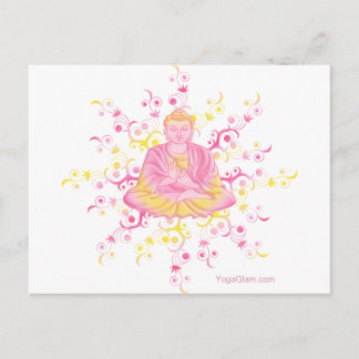 Lotus pose briefkaart