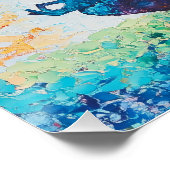 Lotus Pose Glossy Poster: Sereniteit in Bloei Perfect Poster (Hoek)