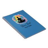 Lotus Pose Waterverf Aura Yoga Custom Notitieboek (Rechterzijde)